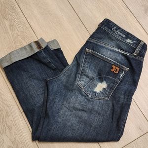 Joe's Jeans / Cropped Ex-Lover / Sz 27 / Dark denim
